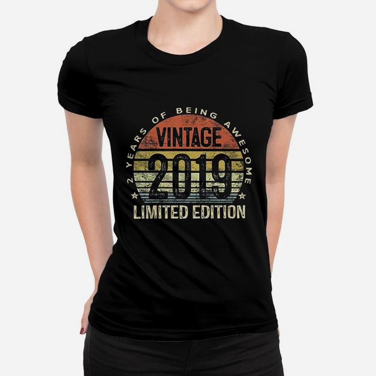 2 Year Old Vintage 2019 2Nd Birthday Women T-shirt