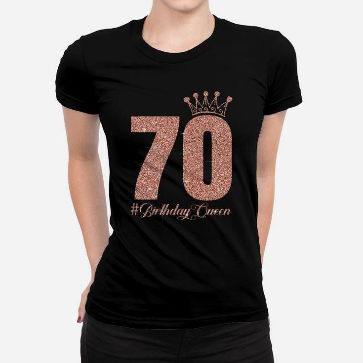 70 Years Old 70Th Birthday For Women Queen 70 & Fabulous Women T-shirt