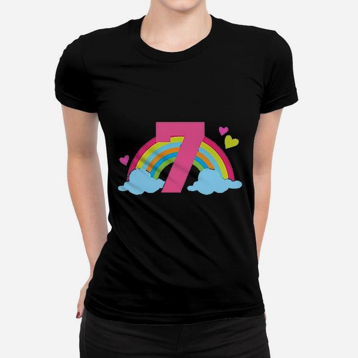 7Th Birthday Rainbow Women T-shirt
