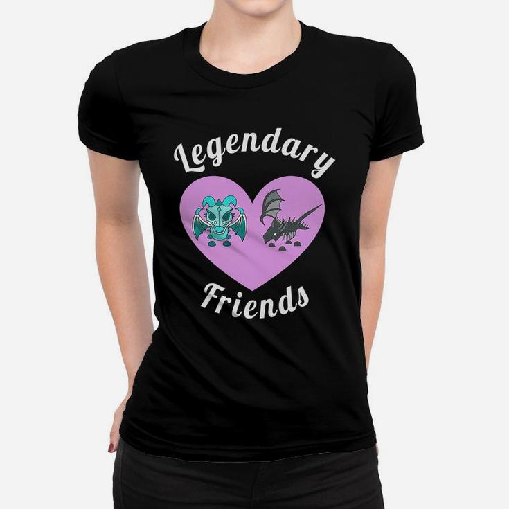 Adopt Me Legendary Friends Shadow Dragon And Frost Dragon Women T-shirt