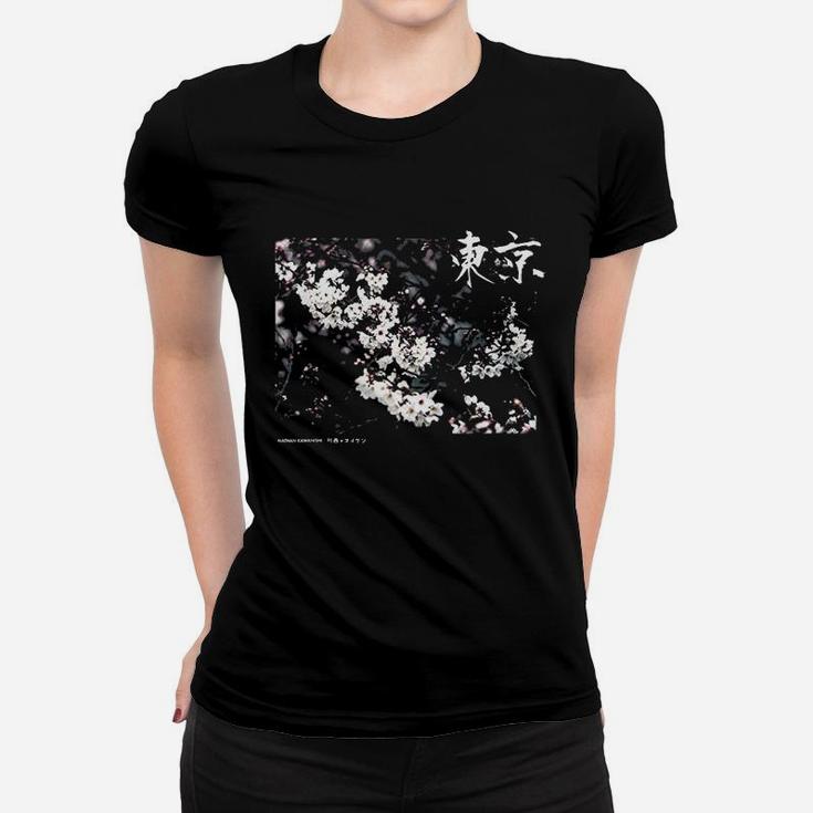 Aesthetic Cherry Blossom Japanese Graphic Women T-shirt