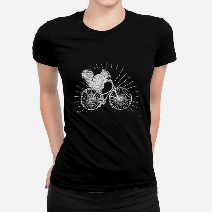 Animal Bicycle Squirrel Women T-shirt