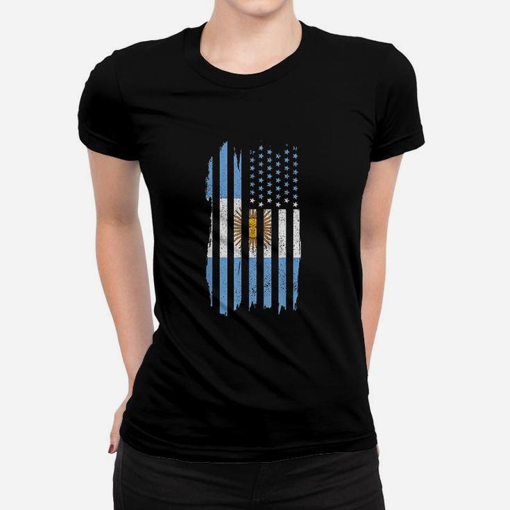 Argentina American Flag Women T-shirt