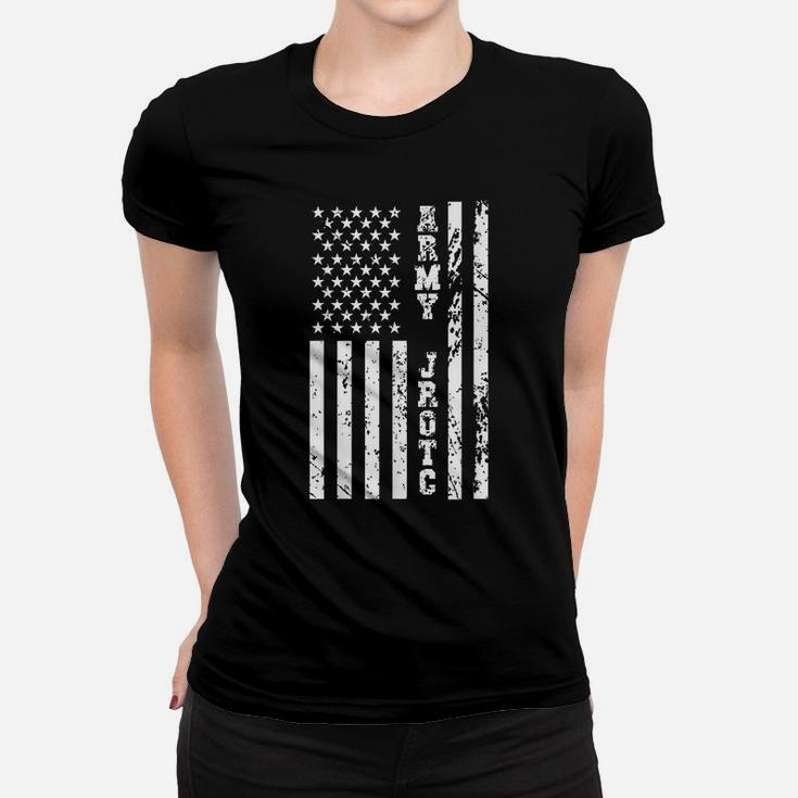Army Jrotc United States Army Junior Rotc W Us Flag Women T-shirt