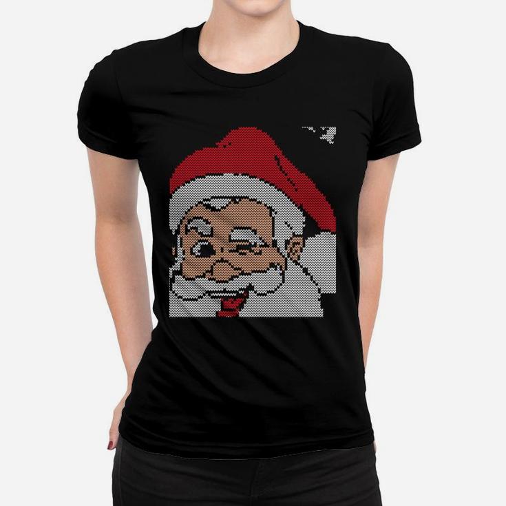 Ask Your Mom If I'm Real Funny Santa Christmas Xmas Lover Sweatshirt Women T-shirt