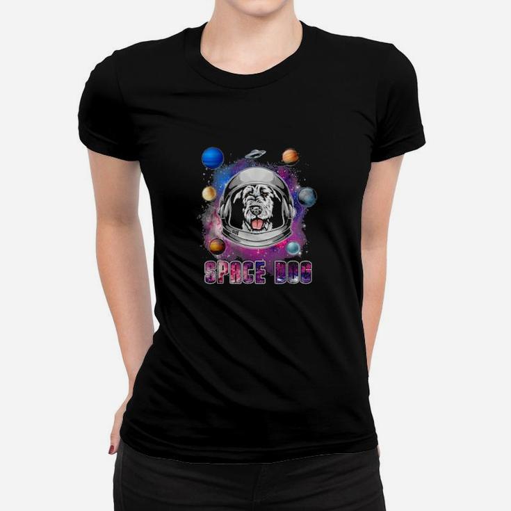 Astronaut Irish Wolfhound Dog In Space Galaxy Dog Women T-shirt