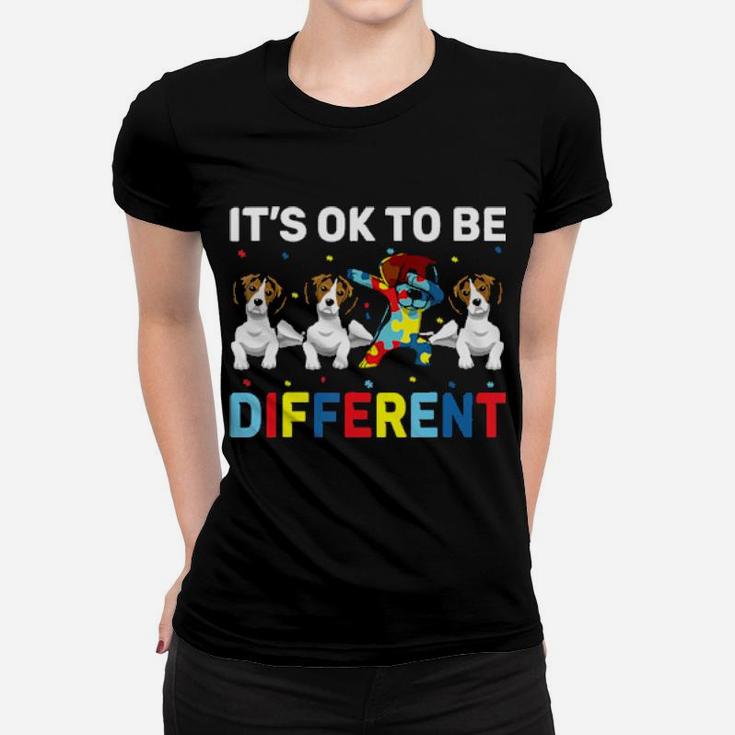 Autism Awareness Day Gift Funny Dabbing Beagle Women T-shirt
