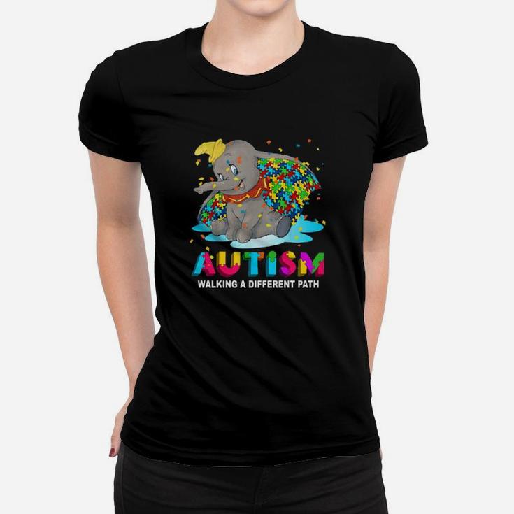 Autism Waling Different Path Women T-shirt