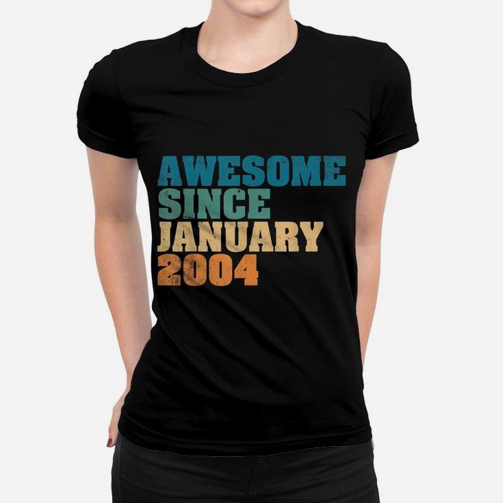 Awesome Since January 2004 16Th Birthday Gift 16 Year Old Women T-shirt