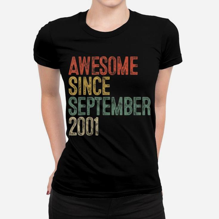 Awesome Since September 2001 19Th Birthday Gifts 19 Year Old Women T-shirt
