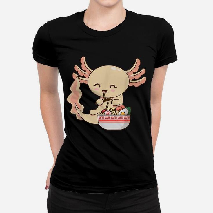Axolotl Shirt Japanese Noodles Anime Ramen Bowl Axolotl Women T-shirt