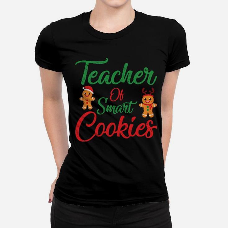 Baker Xmas Teacher Cute Gingerbread Cookies Women T-shirt