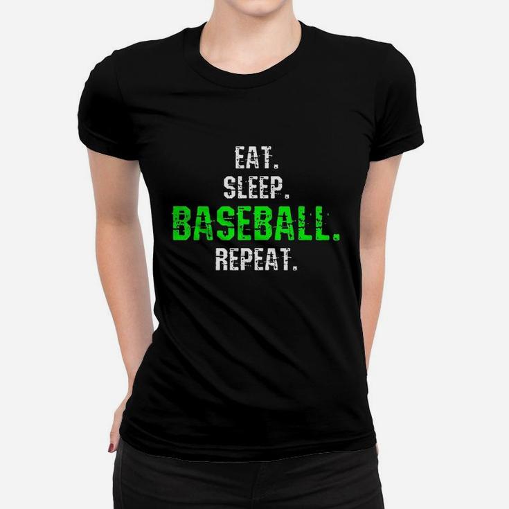 Baseball Eat Sleep Repeat Women T-shirt