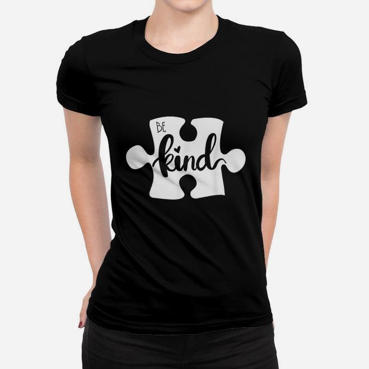 Be Kind Puzzle Piece Awareness Women T-shirt