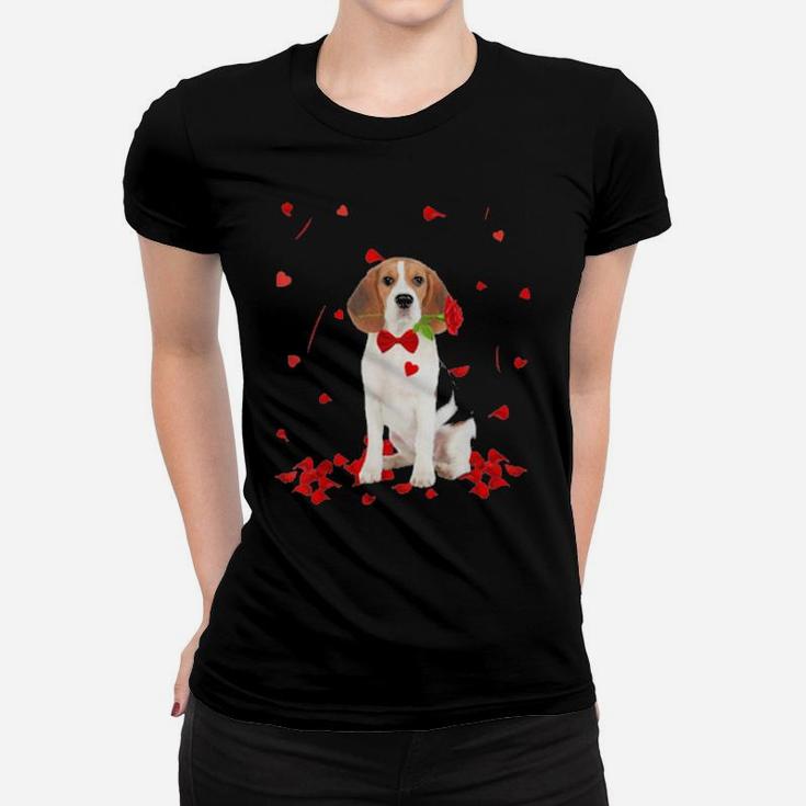 Beagle Valentines Day Women T-shirt