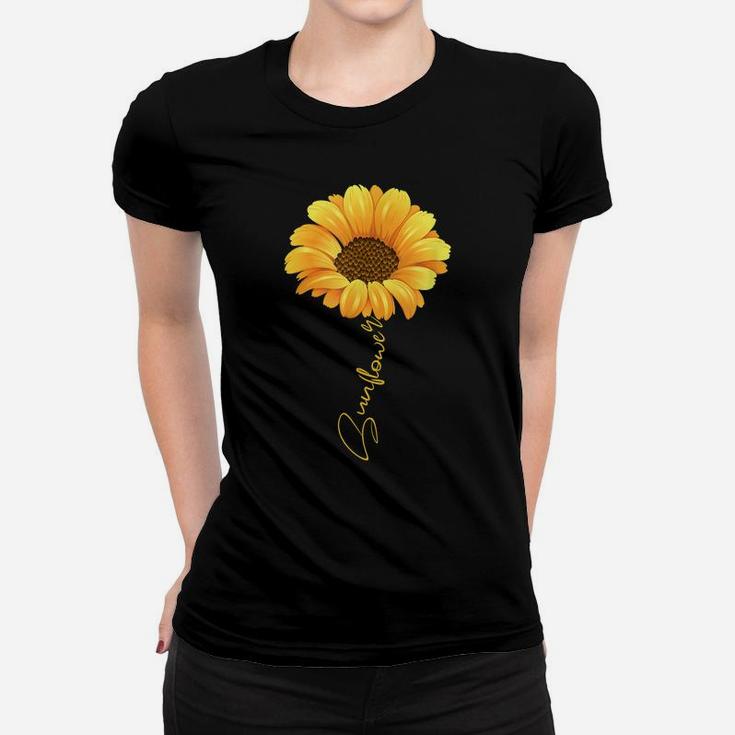 Beautiful Sunflower With Lettering Shirt For Women Women T-shirt