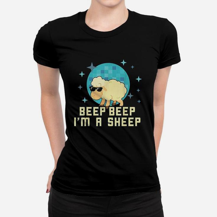 Beep Beep Im A Sheep Funny Farm Animal Women T-shirt