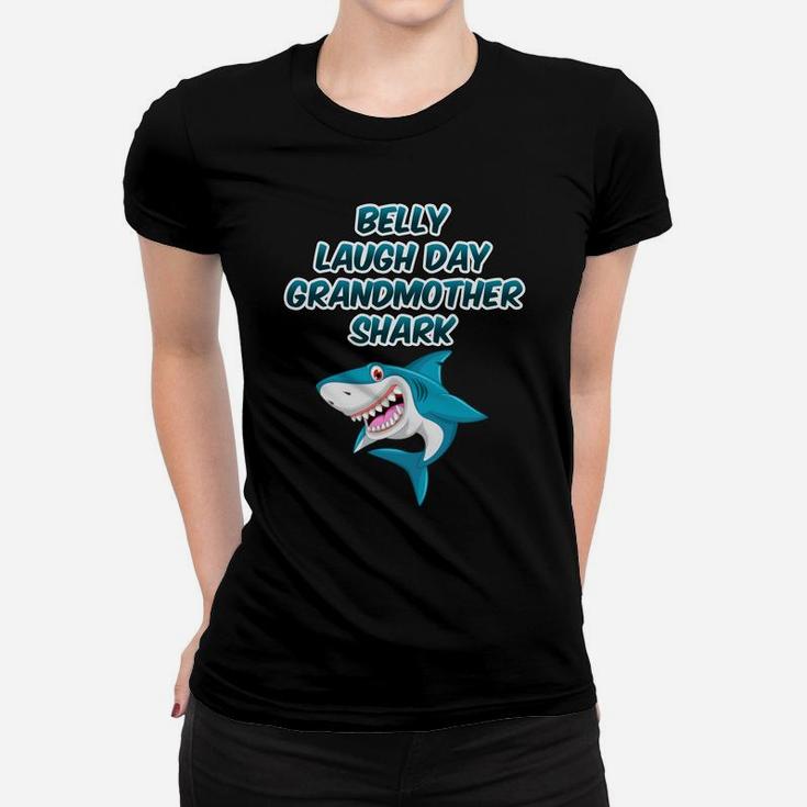 Belly Laugh Day Grandmother Shark January Funny Gifts Women T-shirt