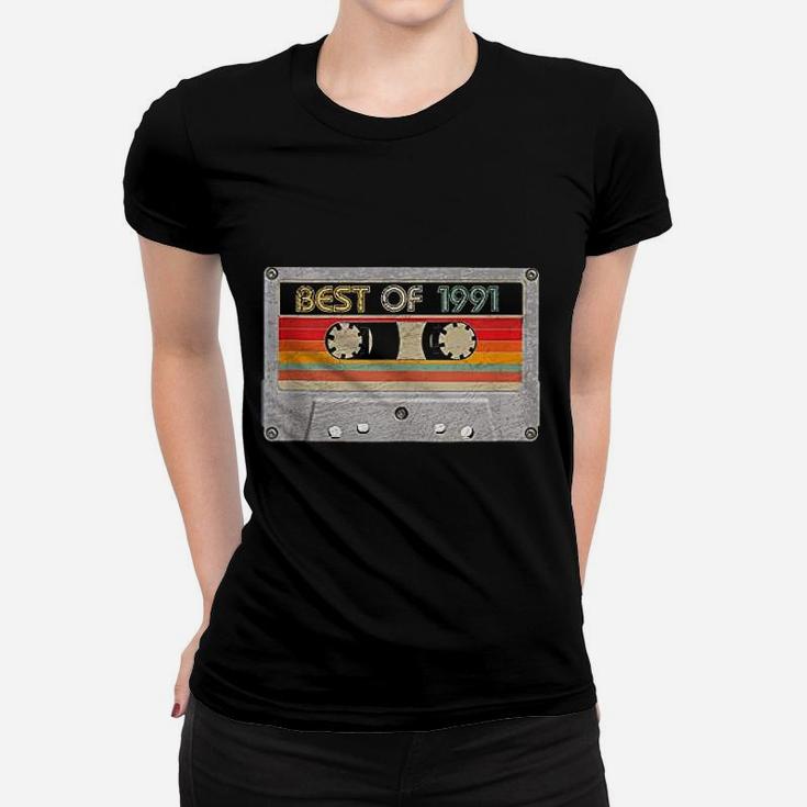 Best Of 1991 30Th Birthday Gifts Cassette Tape Vintage Women T-shirt
