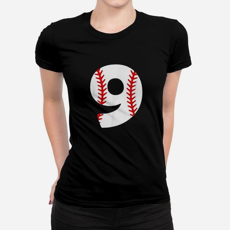 Birthday 9Th Baseball Women T-shirt