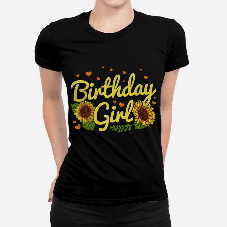 Birthday Girl Sunflower Birthday Party Family Matching Women T-shirt