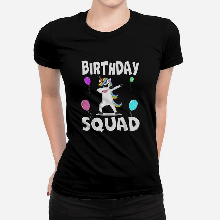 Birthday Squad Cute Unicorn Bday Team Men Women Kids Women T-shirt