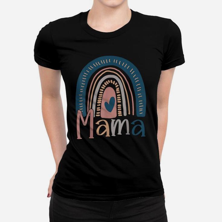 Blessed Mama Funny Boho Cute Rainbow Family Women T-shirt