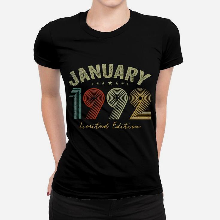 Born In January 1992 Vintage 29Th Birthday 29 Years Old Gift Women T-shirt