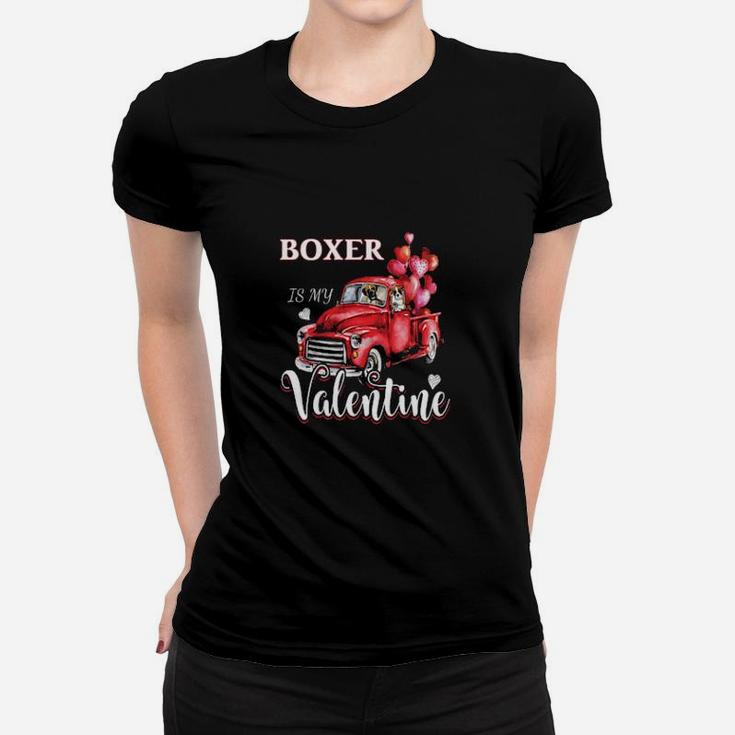 Boxer Is My Valentine Women T-shirt