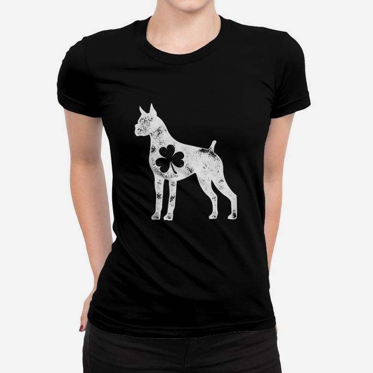 Boxer St Patricks Day Women Men Shamrock Dog Lover Gifts Women T-shirt