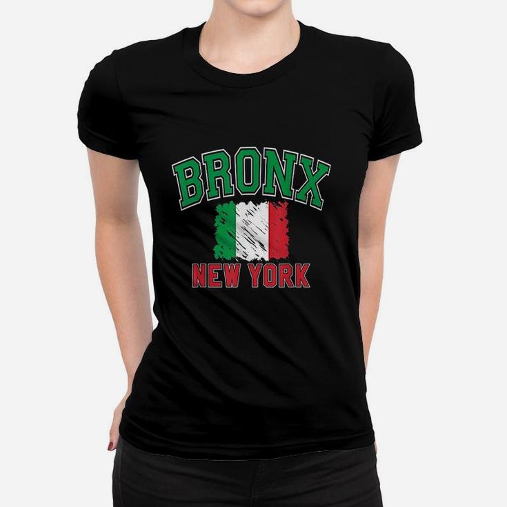Bronx New York Style Italy Flag Women T-shirt