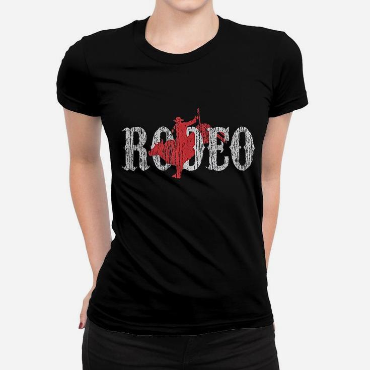 Bull Riding Rodeo Women T-shirt