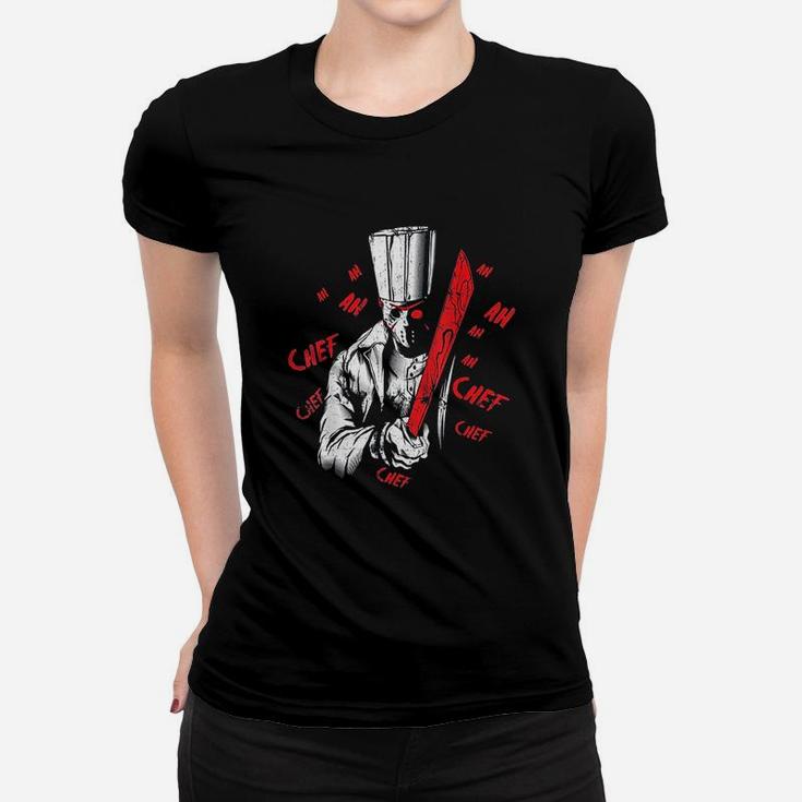 Chef Scary Horror Movie Restaurant Women T-shirt