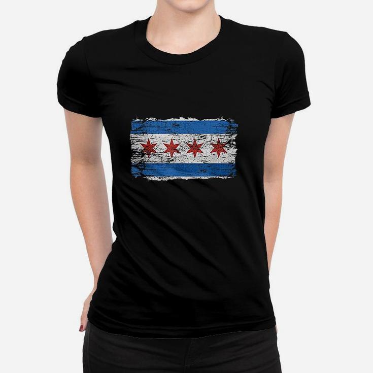 Chicago Flag Proud Citizen Traveler Women T-shirt
