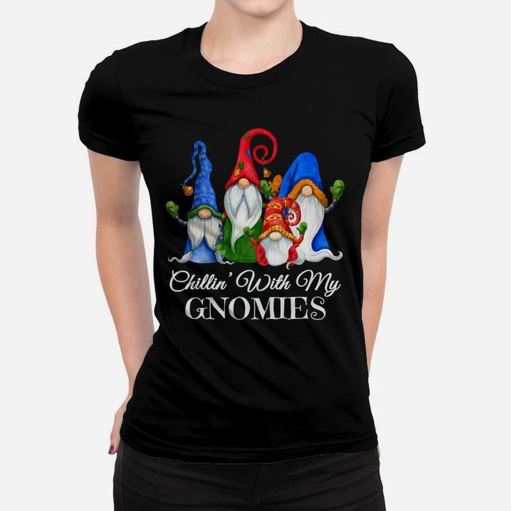 Chillin' With My Gnomies 4 Elves Dwarves Scandinavian Tomte Women T-shirt