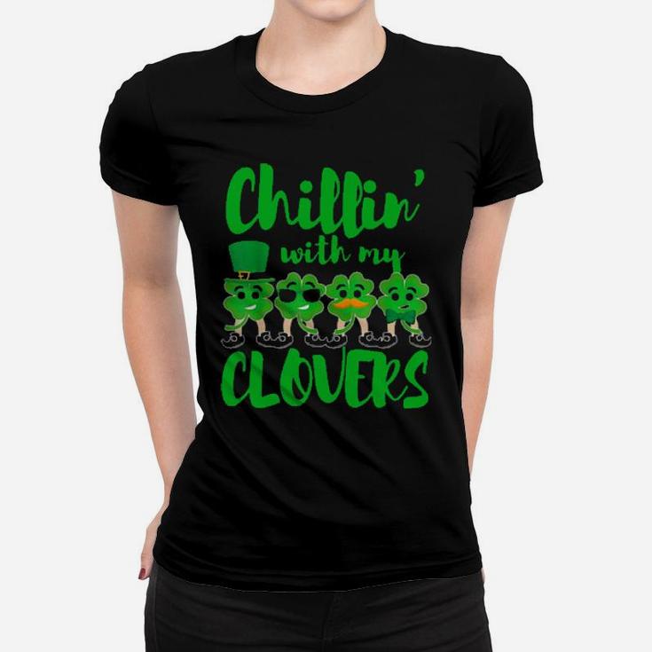 Chilling With My Clovers Women T-shirt