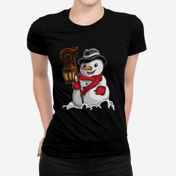 Christmas Gifts Winter Cartoon Snowman Women T-shirt