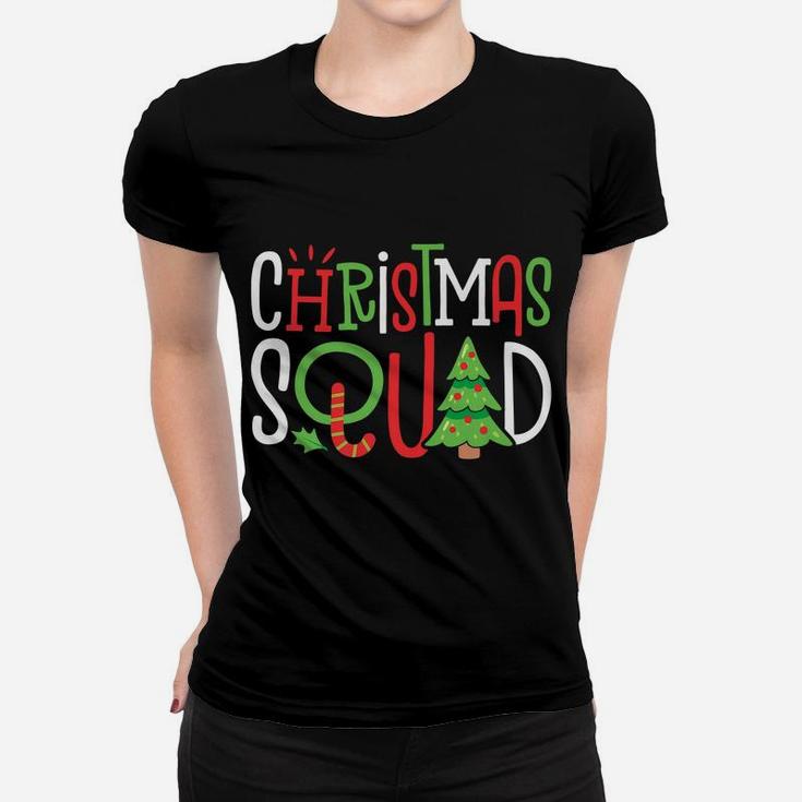 Christmas Squad Family Matching Pajamas Boys Kids Xmas Tree Women T-shirt
