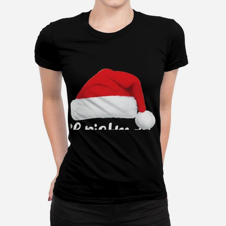 Christmas Squad Shirt Funny Santa Hat Family Matching Pajama Sweatshirt Women T-shirt
