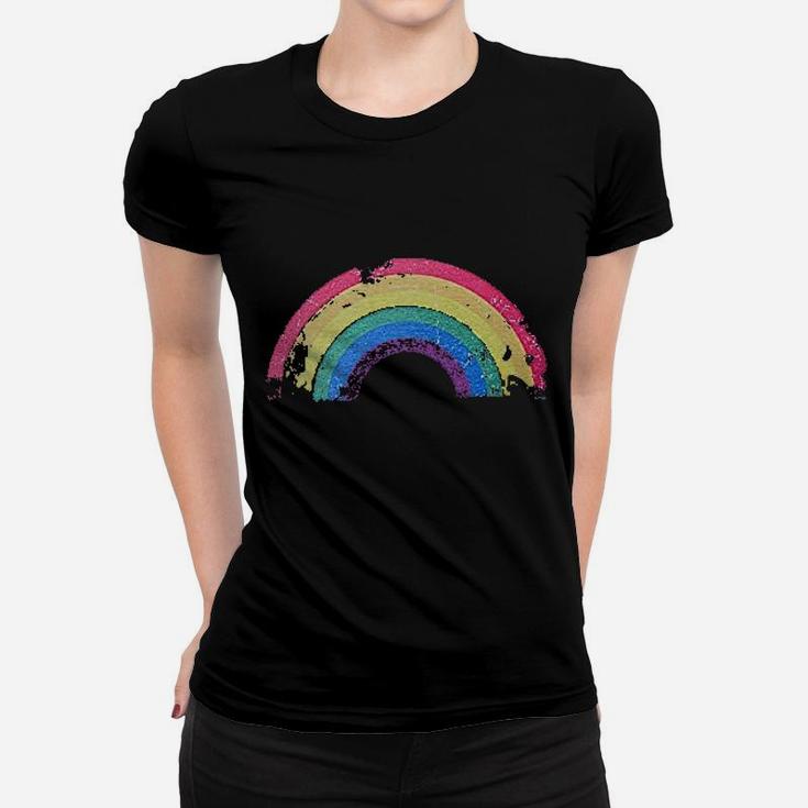 Classic Grunge Rainbow Women T-shirt
