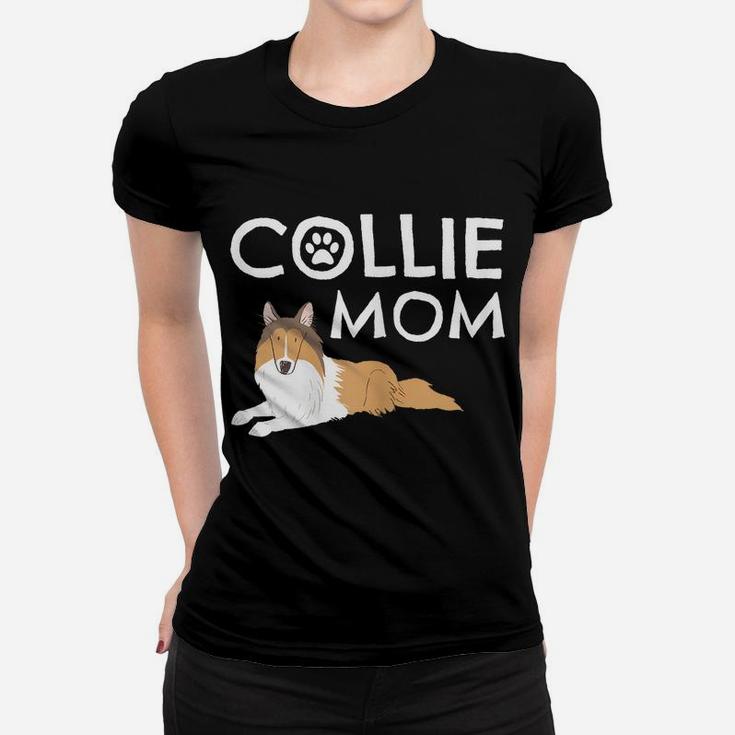 Collie Mom Cute Dog Puppy Pet Animal Lover Gift Women T-shirt