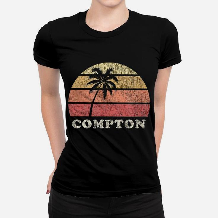 Compton Ca Vintage 70S Retro Throwback Design Women T-shirt