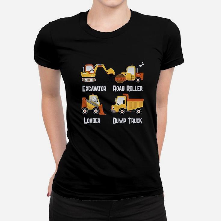 Construction Dump Truck Excavator Women T-shirt