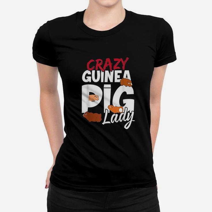 Crazy Guinea Pig Lady Women T-shirt