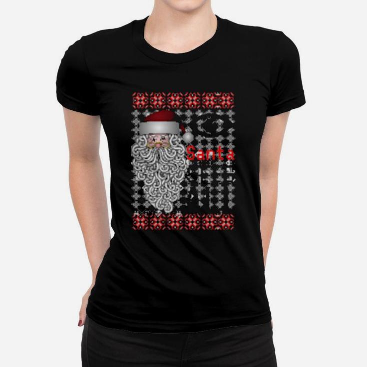 Creepy Santa Claus Women T-shirt