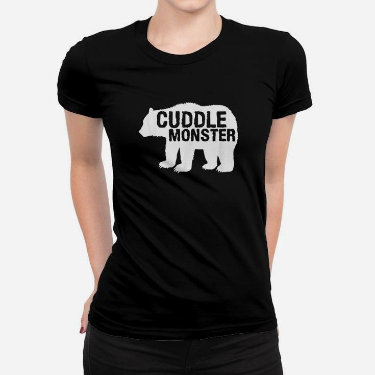 Cuddle Monster Bear Silhouette Fun Women T-shirt
