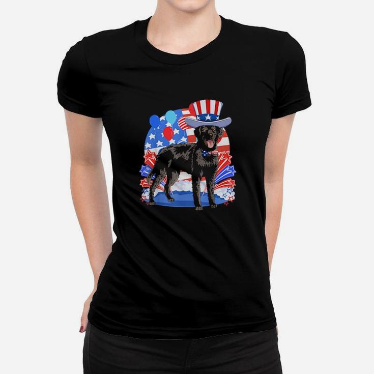 Curlycoated Retriever Merica 4Th Of July Patriotic Dog Women T-shirt