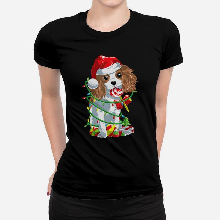 Cute Cavalier King Charles Spaniel Dog Christ Women T-shirt