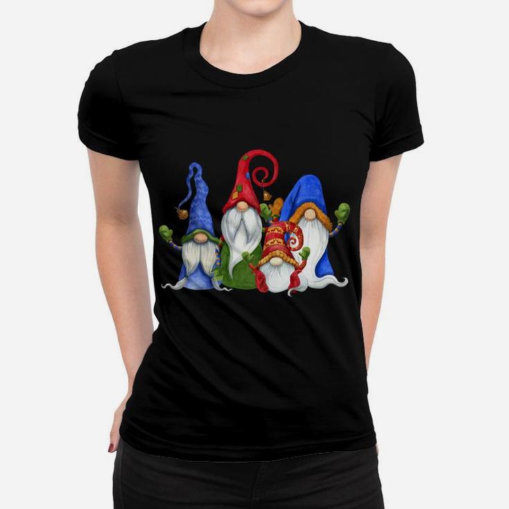Cute Christmas Gnomes Dwarfs - Just Hangin With My Gnomies Sweatshirt Women T-shirt