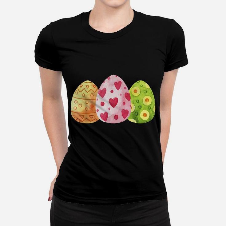 Cute Eggs Easter Day Family Matching Pajama Egg Hunting Women T-shirt